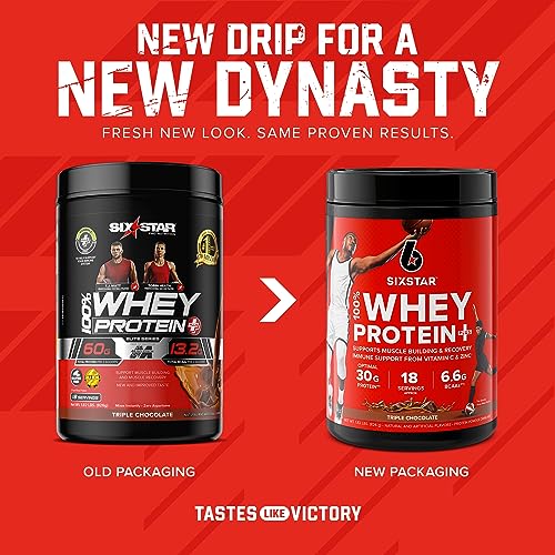 Six Star Elite Series 100% Whey Protein Plus Triple Chocolate 1.8lbs US Six Star