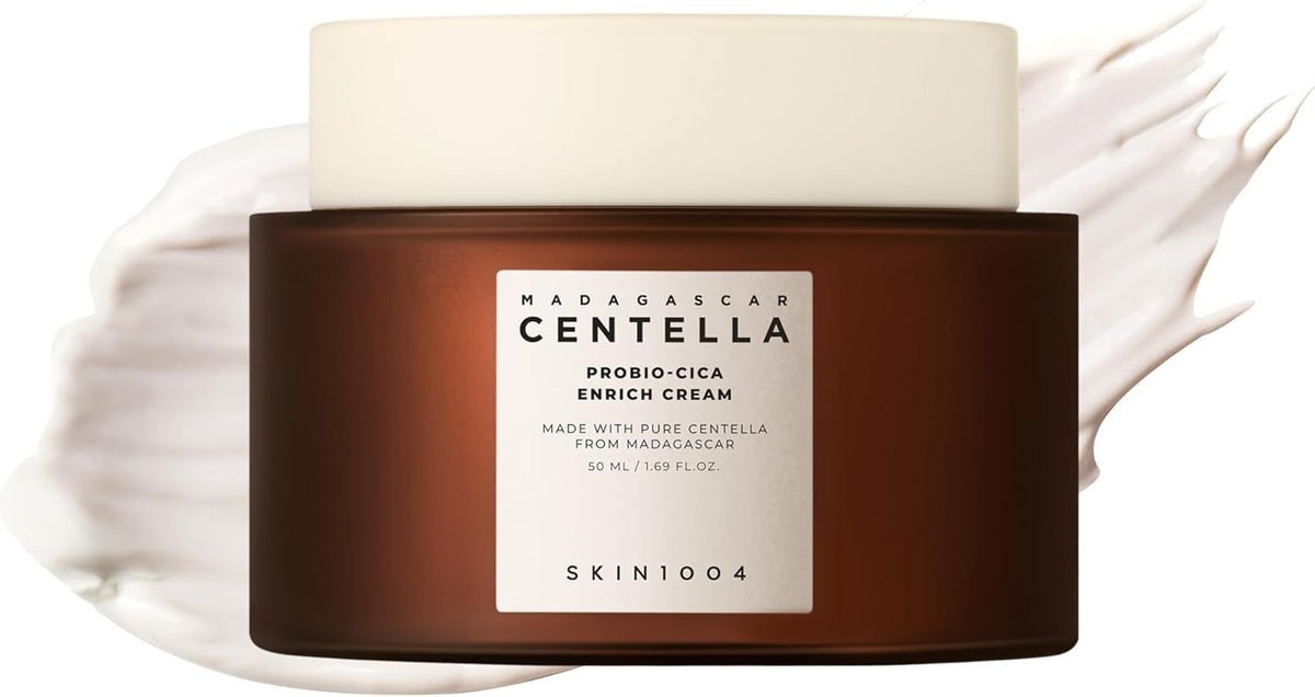 SKIN1004 Probio Cica Enrich Cream 1.69 fl.oz, 50ml, Korean Face Moisturiser, Night Face Cream with Madagascar Centella, Hydrating Moisturizer SKIN1004