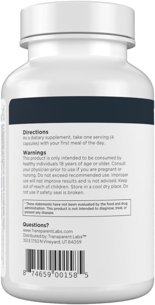 Transparent Labs Daily Multivitamin for Women - Whole-Food-Based Multivitamin for Men, Vegan, Clean, Organic Vitamin Supplement w Vitamins, Lutein, Biotin, Folate & Magnesium - 120 Capsules Gsupps Australia