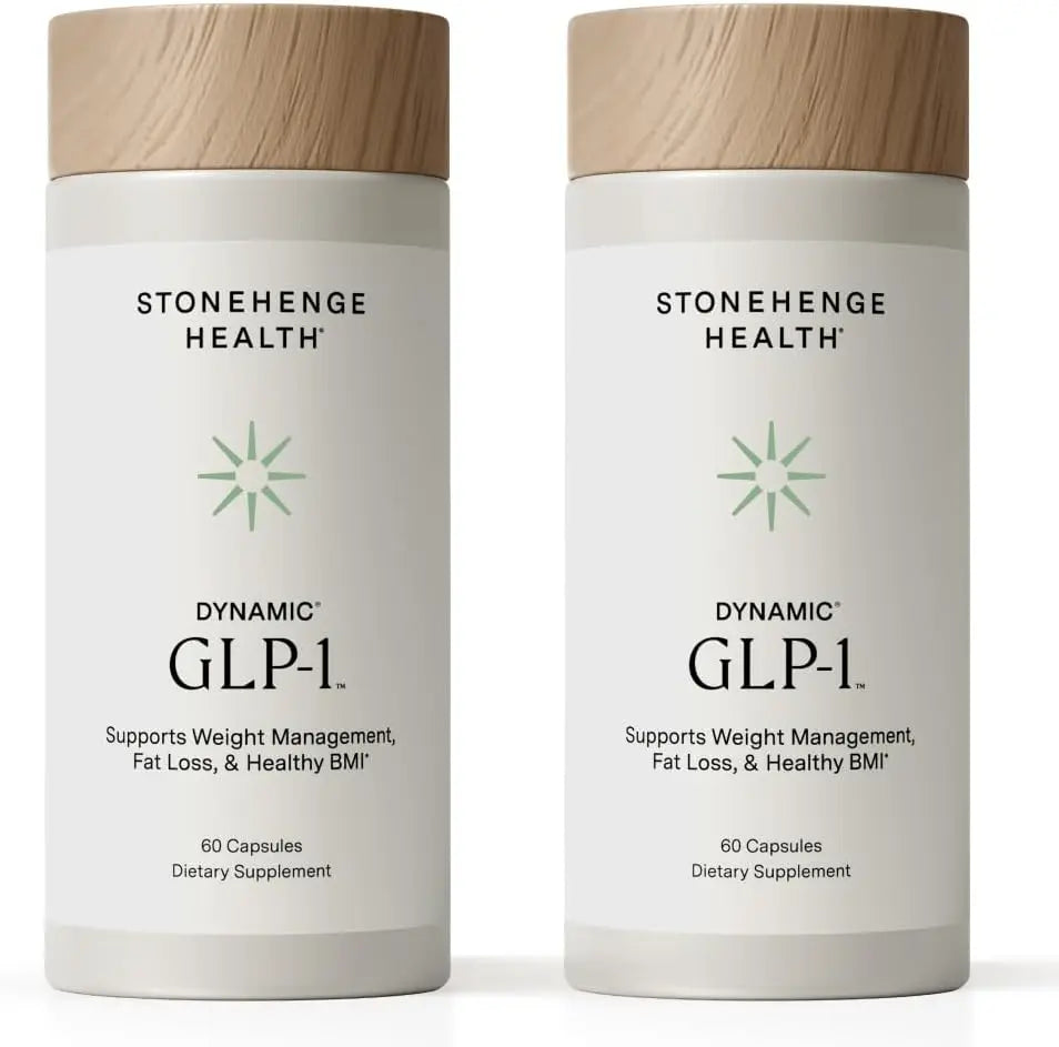 Stonehenge Health Dynamic GLP-1 Nutrition Support Supplement for Women, Men, 550mg Berbevis Berberine 10x Better Absorbed, Akkermansia, DNF-10, Support Appetite, Gut Health - 60 Caps (2 Pack) Gsupps Australia