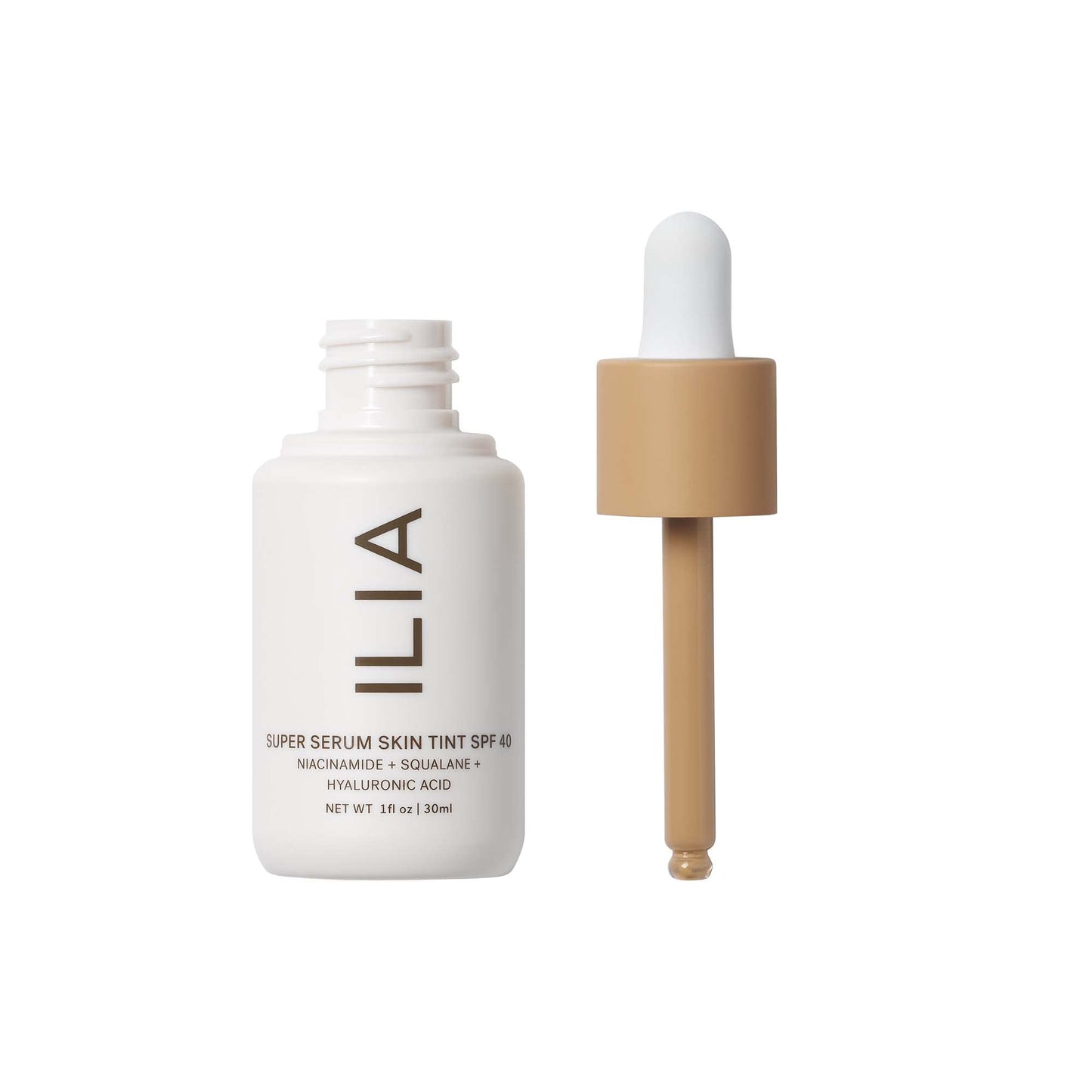 ILIA - Super Serum Skin Tint SPF 40 | Non-Comedogenic, Vegan, Lightweight to Help Against Blue Light, + Pollution while Hydrating, Smoothing, + Refining (Paloma ST9, 1 fl oz | 30 ml) ILIA