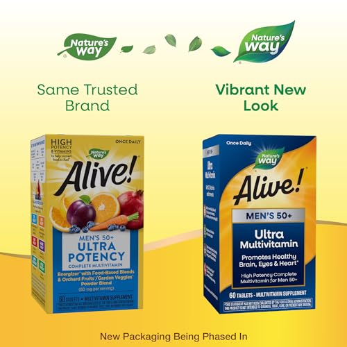 Nature's Way Alive! Men’s 50+ Daily Ultra Potency Complete Multivitamin Nature's Way
