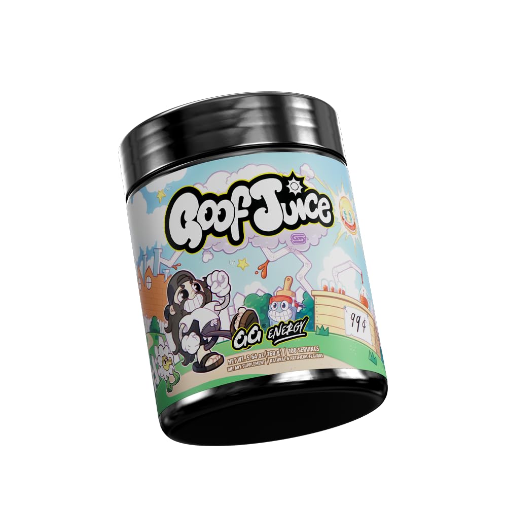 Gamer Supps GG Energy - Goof Juice by MoistCr1TiKaL (100 Servings) - Keto Friendly Gaming Energy and Nootropic Blend, Sugar Free + Organic Caffeine + Vitamins + Immune Support, Powder Drink Gamer Supps