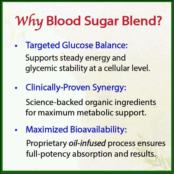 Bodymune USDA Organic Blood Sugar Blend | Supports Healthy Metabolism* | with Bitter Melon, Moringa, Aloe Vera, Nopal, Papaya Extracts & More | 60-Day Supply | Vegan & Non-GMO | USA-Made Bodymune