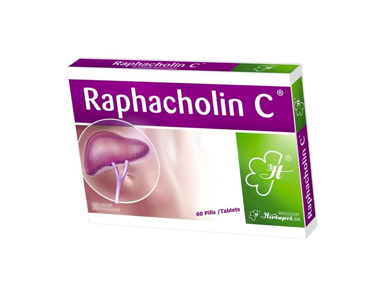 Polpharma RAPHACHOLIN C N30 x 2 Pills/Tablets (Total 60) - Made in Poland & Language Polpharma