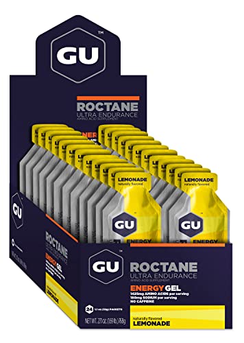 GU Energy Roctane Ultra Endurance Energy Gel, 24-Count, Lemonade GU Energy