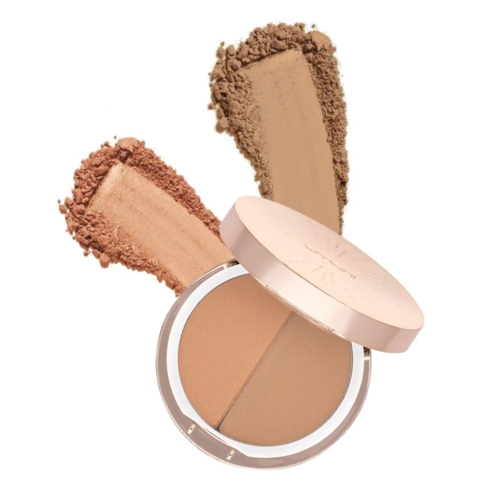 Emani Blush & Bronzer - Natural Mineral Pressed Bronzer for Face - Radiant Skin Blush for Sun Kissed Glow, All Skin Types including Sensitive Skin, Copacabana Emani