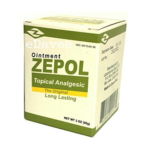 ZEPOL Analgesic Ointment 3oz Muscle Joint Pain Aches Backache Sprains Zepol
