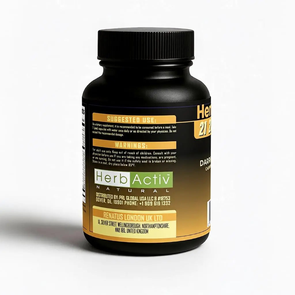 Herb Activ Natural Primal Multivitamin - 21 Essential Vitamins & Minerals - Daily Vitamin & Mineral Supplement - Energy & Wellness Support - 30 Capsules Herb Activ Natural