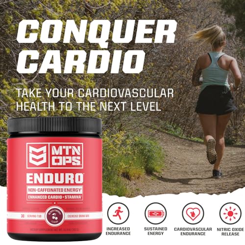 MTN OPS Enduro Nitric Oxide Supplement & Stim-Free Pre Workout - 30 Servings MTN OPS