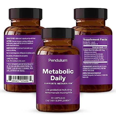Pendulum Metabolic Daily - Multi-Strain Probiotic with Akkermansia muciniphila to Support Metabolism and Sustain Energy Levels Pendulum