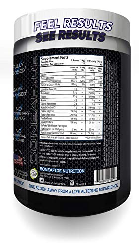 Boneafide Preworkout (Blue Hawaiian) Boneafide Nutrition