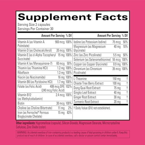 Hyland's Naturals Total Loving Care Multivitamin for Women + PMS Rescue - 60 Vegan Hyland's