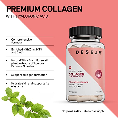 DESEJR Collagen & Hyaluronic Acid 90 Capsules (3 Months) DESEJR