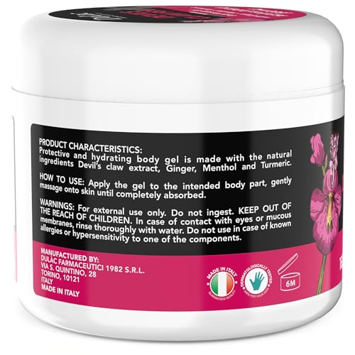 Dulac - Devil's Claw 98% Cream Maximum Strength 16.9 Fl Oz, Natural Joint and Muscle Comfort Cream, Enriched with Menthol for Cool Effect DULÀC FARMACEUTICI 1982