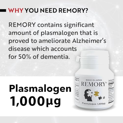 REMORY Plasmalogen Sea Squirt Supplement - Brain Health Supplement - 30 Days Supply REMORY