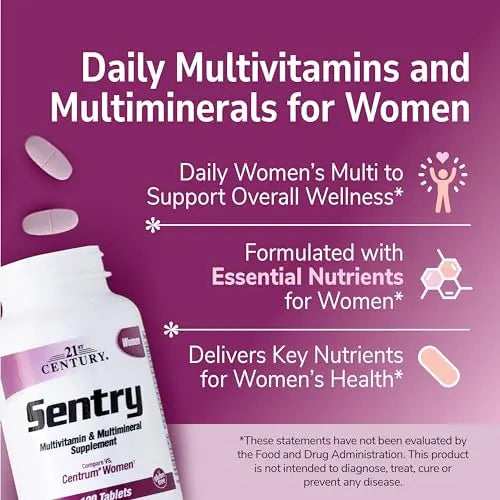 21st Century Sentry Women Multivitamin Tablets, 120 Count 21st Century