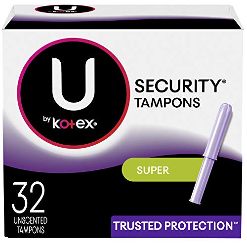 U by Kotex Security Tampons, Super Absorbency, Unscented, 32 Count U by Kotex