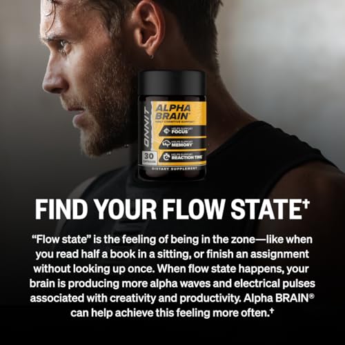 ONNIT Alpha Brain Nootropic Capsules for Men & Women, IGEN Non-GMO Tested Memory, Focus & Mental Clarity, with L-Theanine and Vitamin B6, 30 Count Each, Pack of 3 (90 Capsules) ONNIT