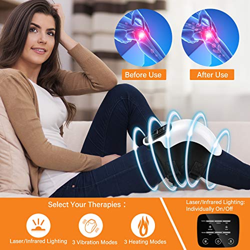 FORTHiQ Cordless Knee Massager, FDA Registered, Infrared Heat and Vibration Knee Pain Relief FORTHiQ