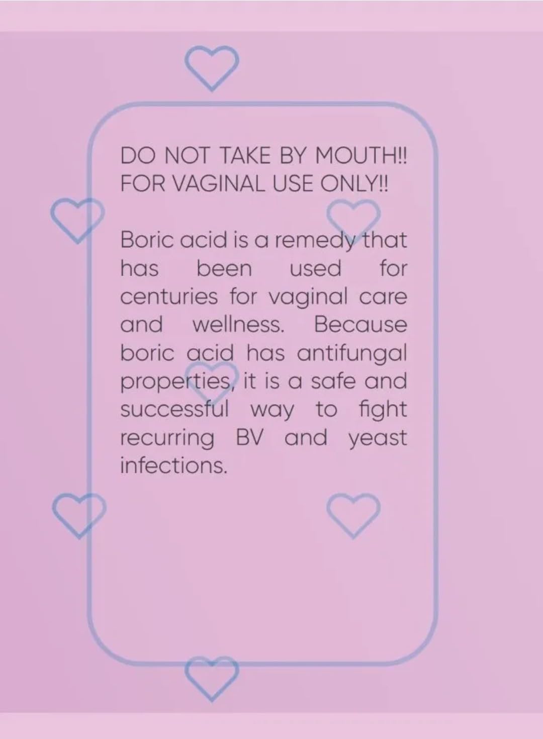 HerSheMe Boric Acid Vaginal Suppositories HerSheMe