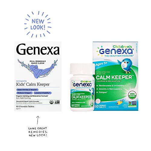 Genexa Kid's Calm Keeper Stress Relief for Kids | Reduces Fatigue & Eases Tension Genexa