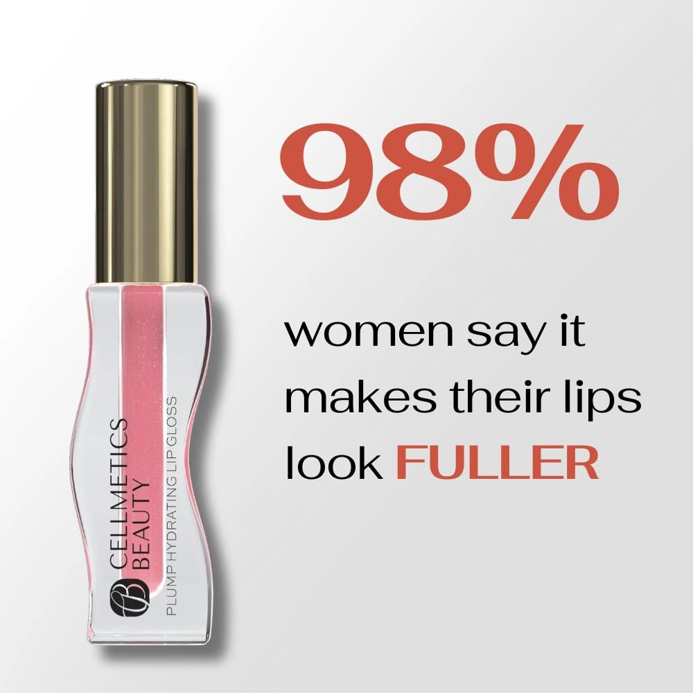 Cellmetics Hydrating & Plumping Lip Gloss for Women | Haven (1) | Non sticky, Shiny & Tinted Lip Gloss | Plump Ultra-Glossy Lipstick, Silky-Soft Shine, Nourishing, Vitamin-E Enriched Lipgloss CELLMETICS BEAUTY