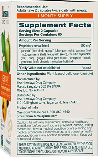 Himalaya LeanCare with Garcinia Cambogia for Weight Management, 600 mg, 1 Month Supply Himalaya Herbal Healthcare