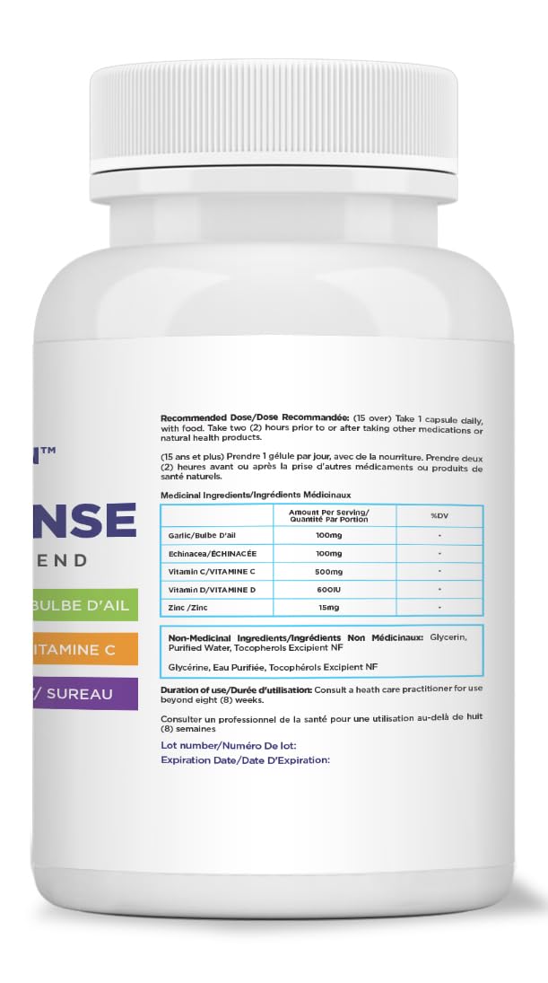 Maximum Slim Powerful 6-in-1 Immune Support Supplement with Zinc, Vitamin C, Elderberry, Vitamin D, Echinacea, & Garlic, 60 Count Maximum Slim