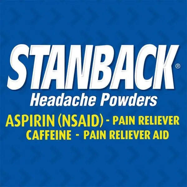 Stanback Headache Powders, Fast Pain Relief with Aspirin (NSAID) and Caffeine, 50 Count (3 Pack) Stanback