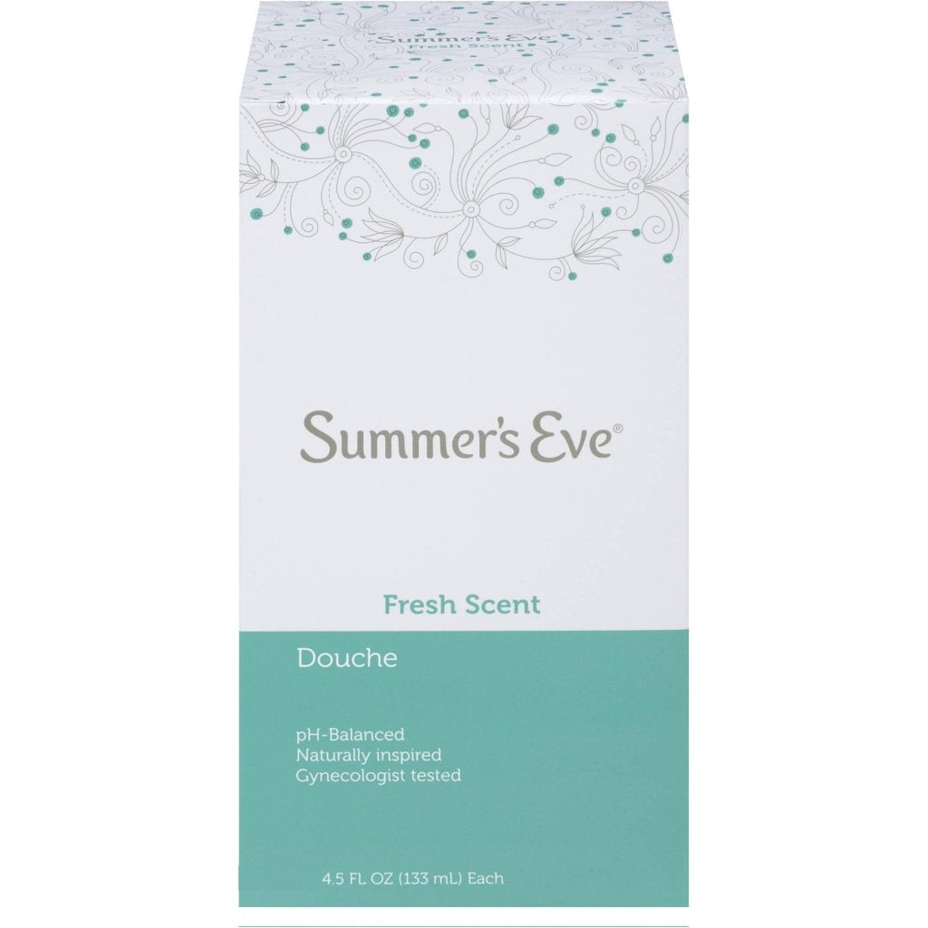 (Pack of 4 Bottles) Summer's Eve Fresh Scent Douche Vinegar & Water, Feminine Wash, 4.5oz Bottles Summer's Eve