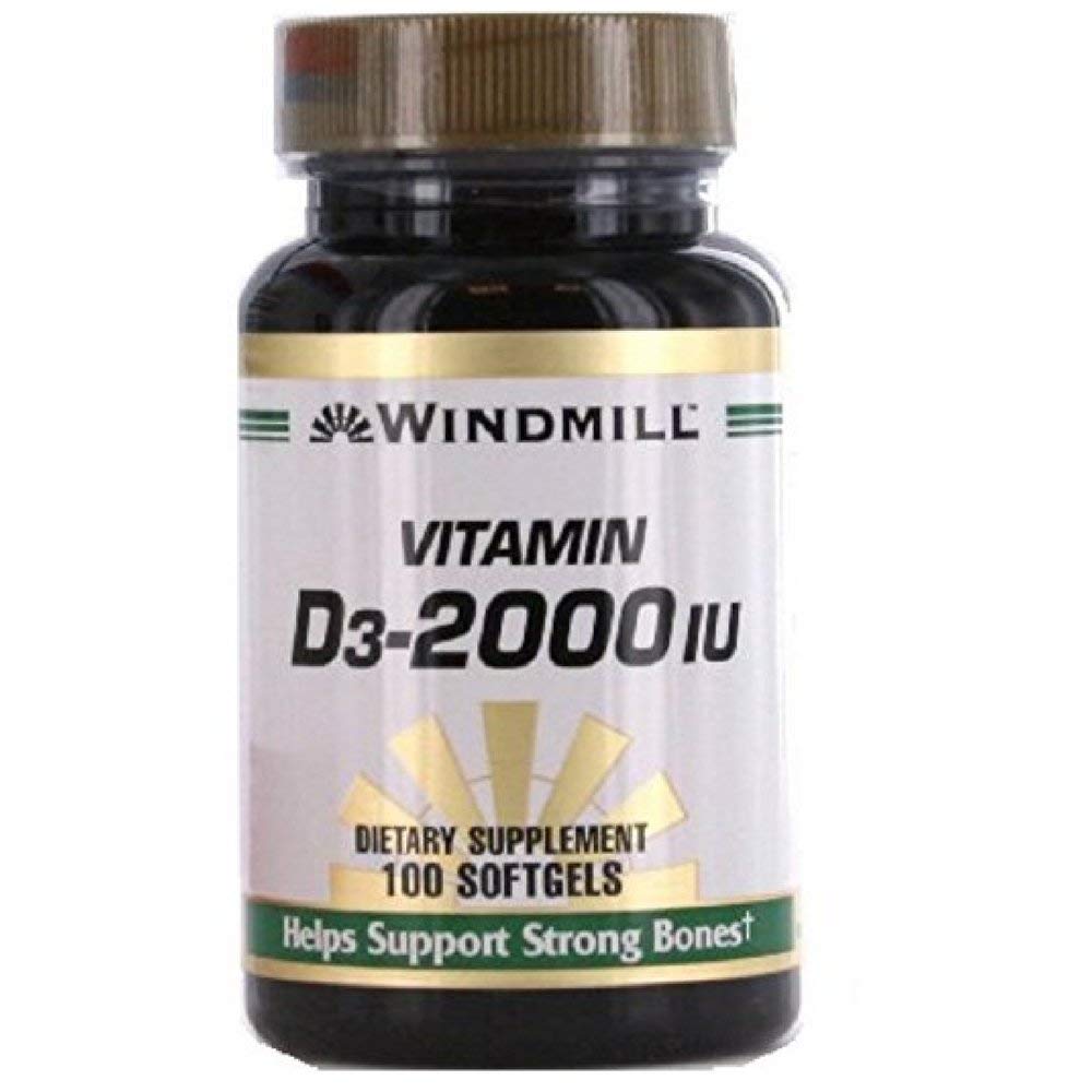 Nature Made Vitamin D3 2000 IU Tablets 100 ea (Pack of 2) Nature Made