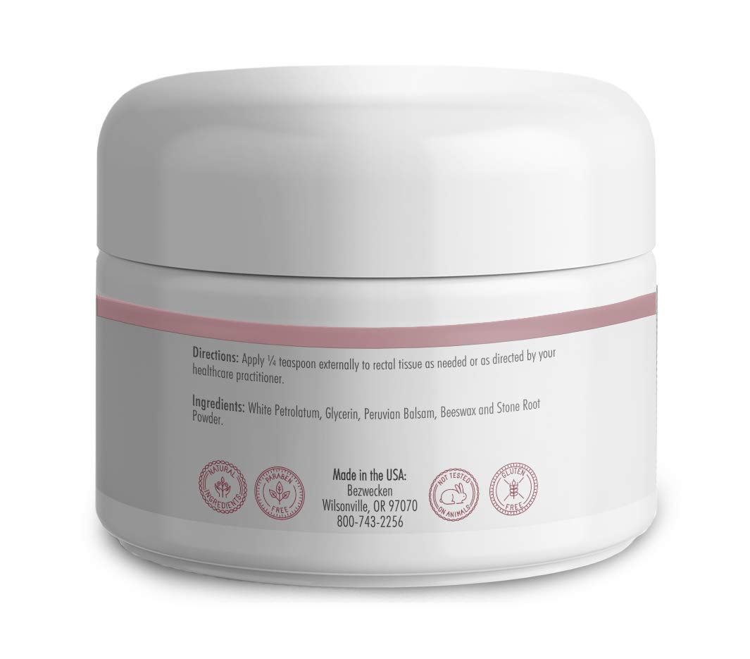 Bezwecken - HemStad - 2oz Crème - Professionally Formulated Hemorrhoid Relief - Safe, Natural, Paraben Free - 30 Day Supply Bezwecken