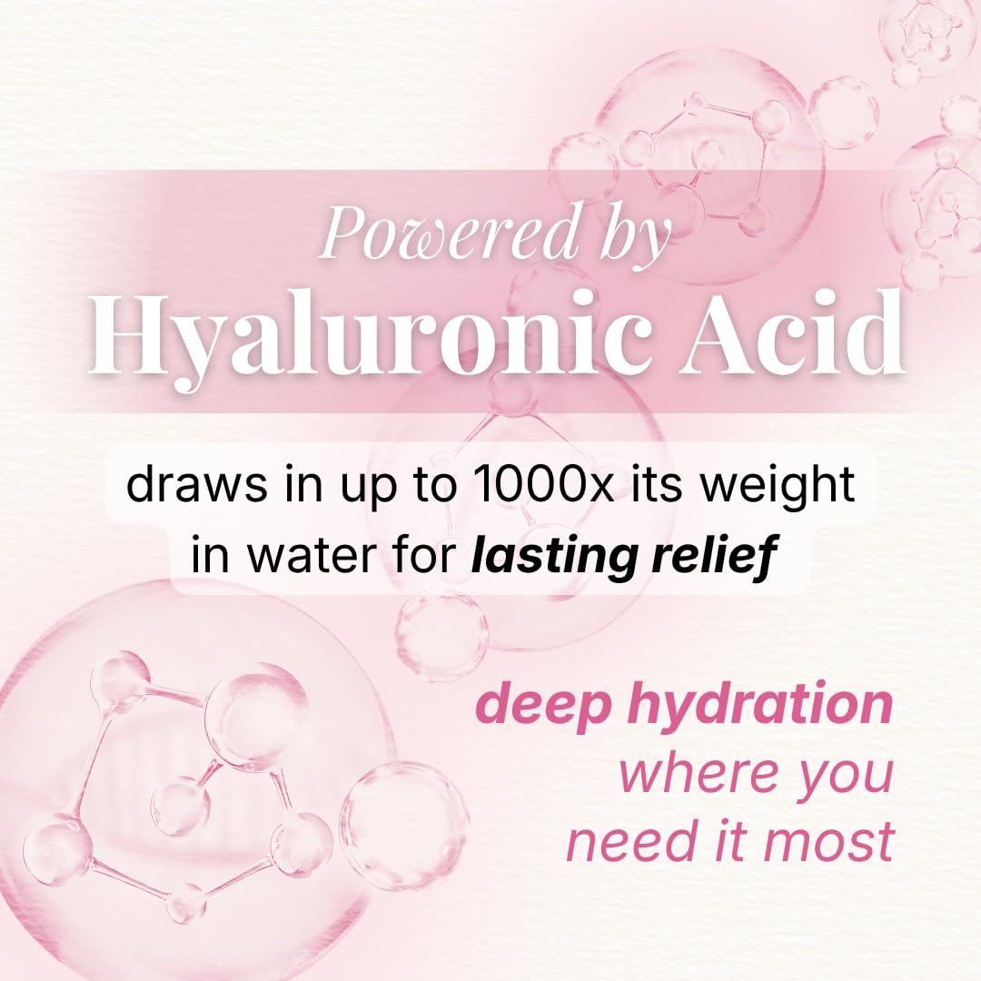 VLUSH Vaginal Moisturizer: Hormone-Free Hyaluronic Acid Suppositories for Dryness & Intimate Comfort – Clean Support for Menopause & Perimenopause (10pk) VLUSH