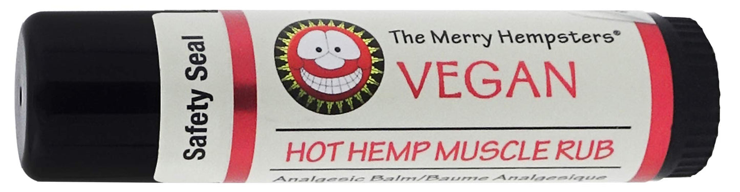 The Merry Hempsters Hot Hemp Muscle Rub Gravity Display Case (12 Tubes) The Merry Hempsters