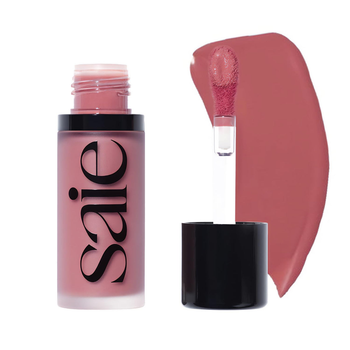 Saie Radiant Glow Duo - Dew Liquid Blush (Chilly, .40 oz) + Glowy Super Gel (Starglow, 1 oz) - Hydrating Cream Blush & Illuminating Primer for a Luminous, Natural Finish Saie