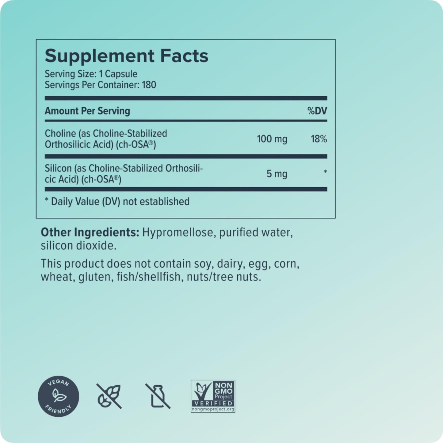 Biosil Collagen Booster Supplement - 180 Vegan Capsules - Patented ch-OSA Activator for Skin, Hair, Nails & Joints - Supports Natural Production - 90-Day Supply Biosil