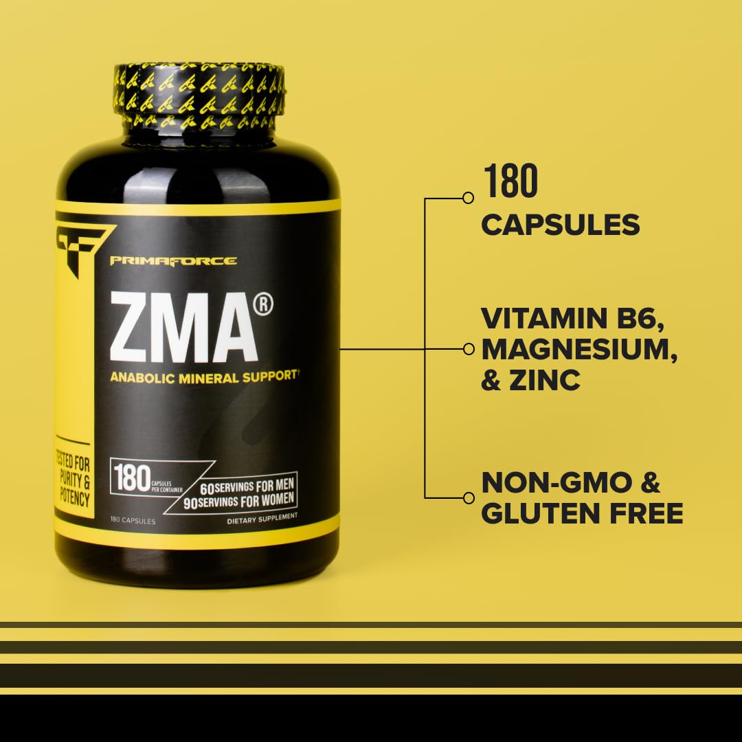 Primaforce ZMA Dietary Supplement, 180 Capsules Primaforce