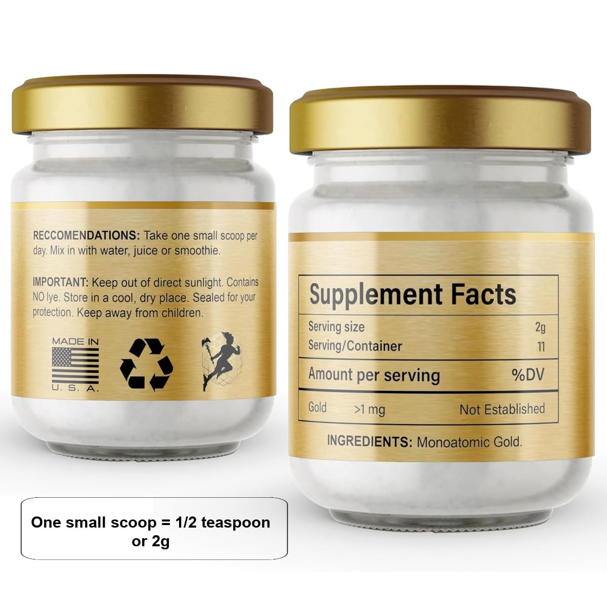 I Am Joy co. Pure Ormus White Gold Powder Monoatomic M-State 24k 99.99% | No Plastic, No Lye, No Dyes, No Fillers | 22 Grams I Am Joy co.
