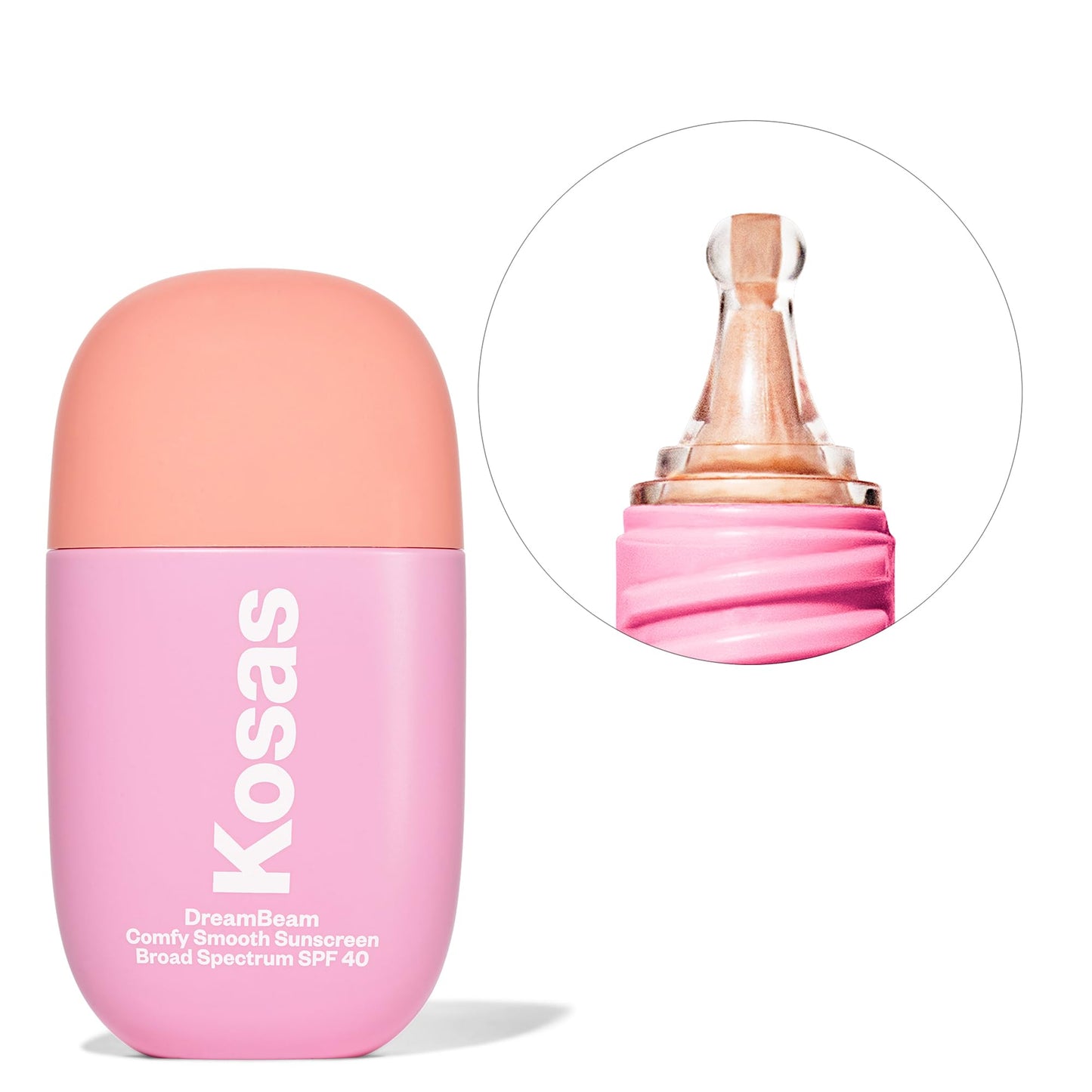Kosas DreamBeam SPF 40 Mineral Sunscreen for Face + Makeup Prep – Lightweight Hydrating Sun Protection, 40 ml Kosas