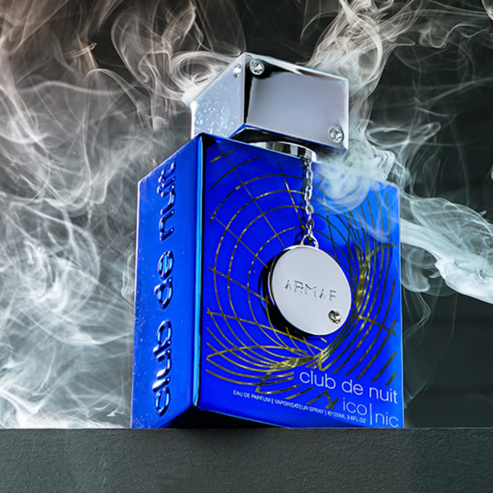 Armaf Club de Nuit Blue Iconic for Men Eau de Parfum Spray, 3.6 Ounce Armaf