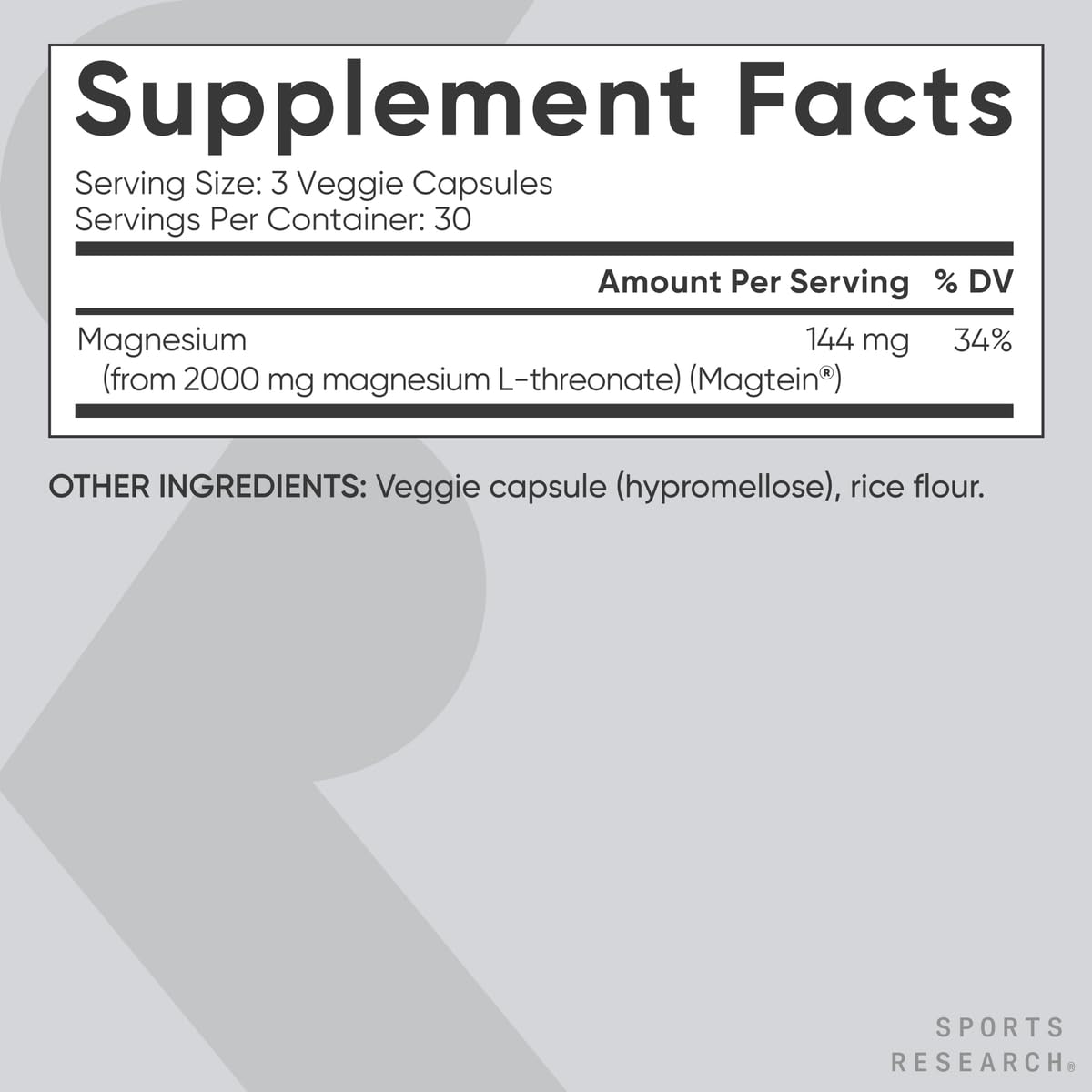 Sports Research® 90 Ct Cognitive Health Support Pack - Triple Strength Omega 3 Fish Oil EPA DHA Fatty Acids from Single-Source Wild Alaskan Pollock & Magtein Magnesium L-Threonate for Memory, Focus Sports Research