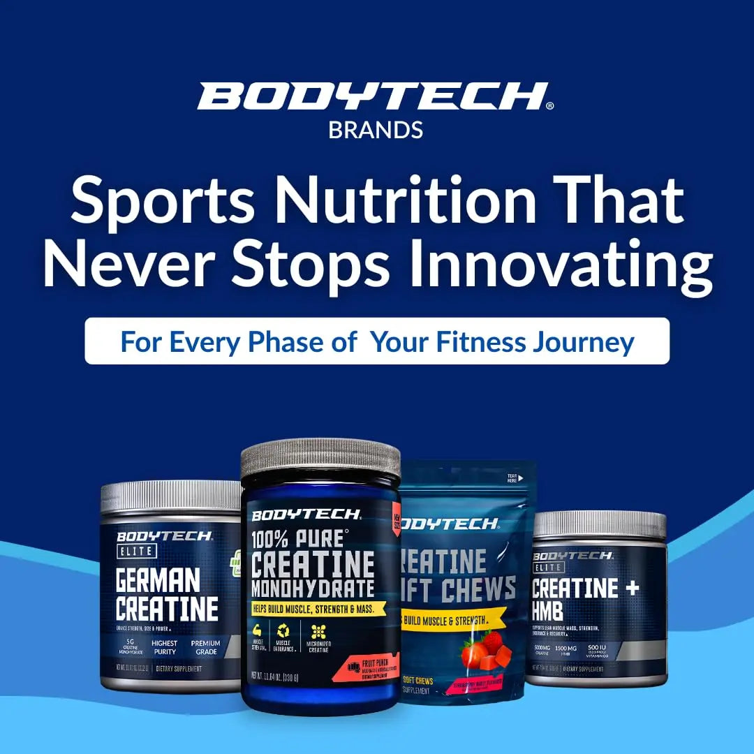 BodyTech Creatine Monohydrate Powder a Micronized a Fruit Punch (11.64 Oz./55 Servings) BodyTech