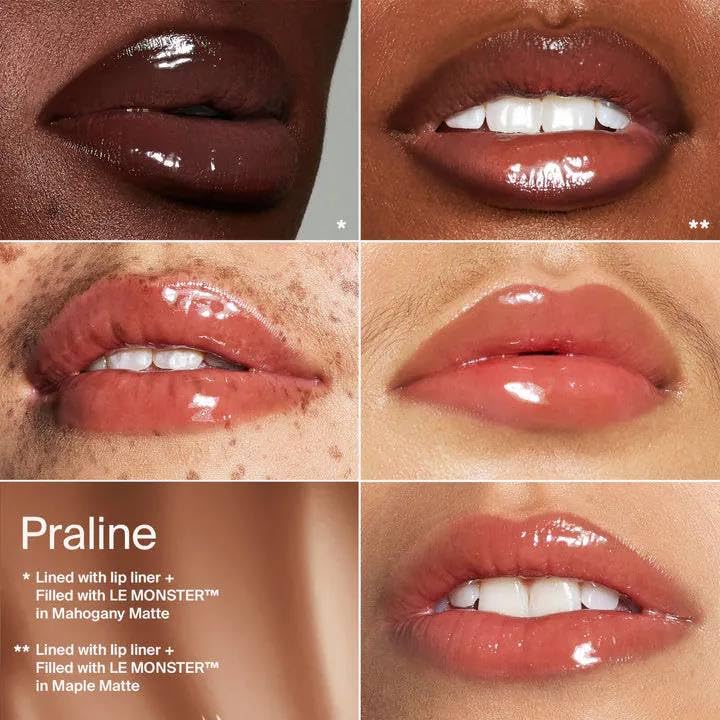 HAUS LABS BY LADY GAGA PHD HYBRID LIP GLAZE - Praline (Neutral Deep Beige) + ENTEL Aloe vera Sheet Masque (BONUS) HAUS LABS BY LADY GAGA