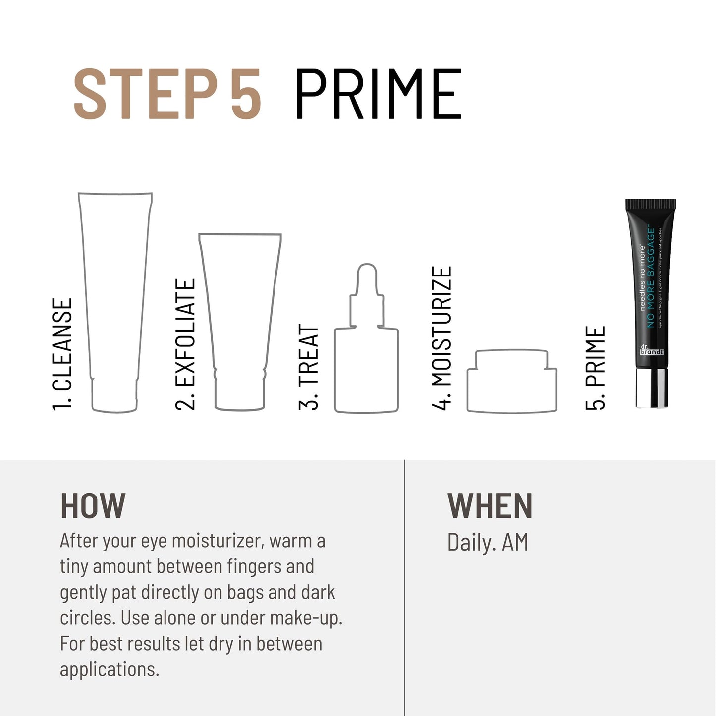 Dr. Brandt Needles No More, No More Baggage - 0.5 oz, Pack of 2 - Minimizes Under-Eye Bags, Puffiness & Dark Circles Dr. Brandt Skincare buy supplements Au