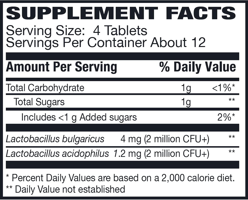 Rising Health - Floranex Tablets - Lactobacillus Probiotic Dietary Supplements - 50 Tablets Rising