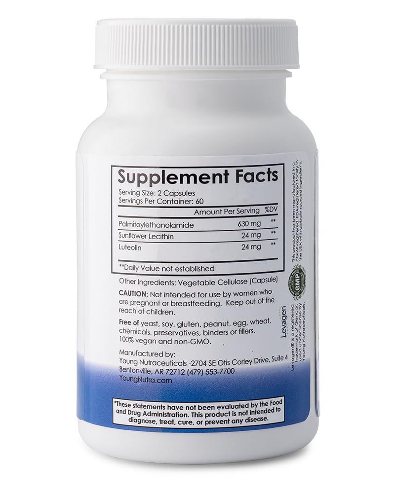 Mirica® - Pea (Palmitoylethanolamide) and Luteolin - Comfort Support - Supports Healthy Immune and Nervous Systems - 120 Capsules Mirica