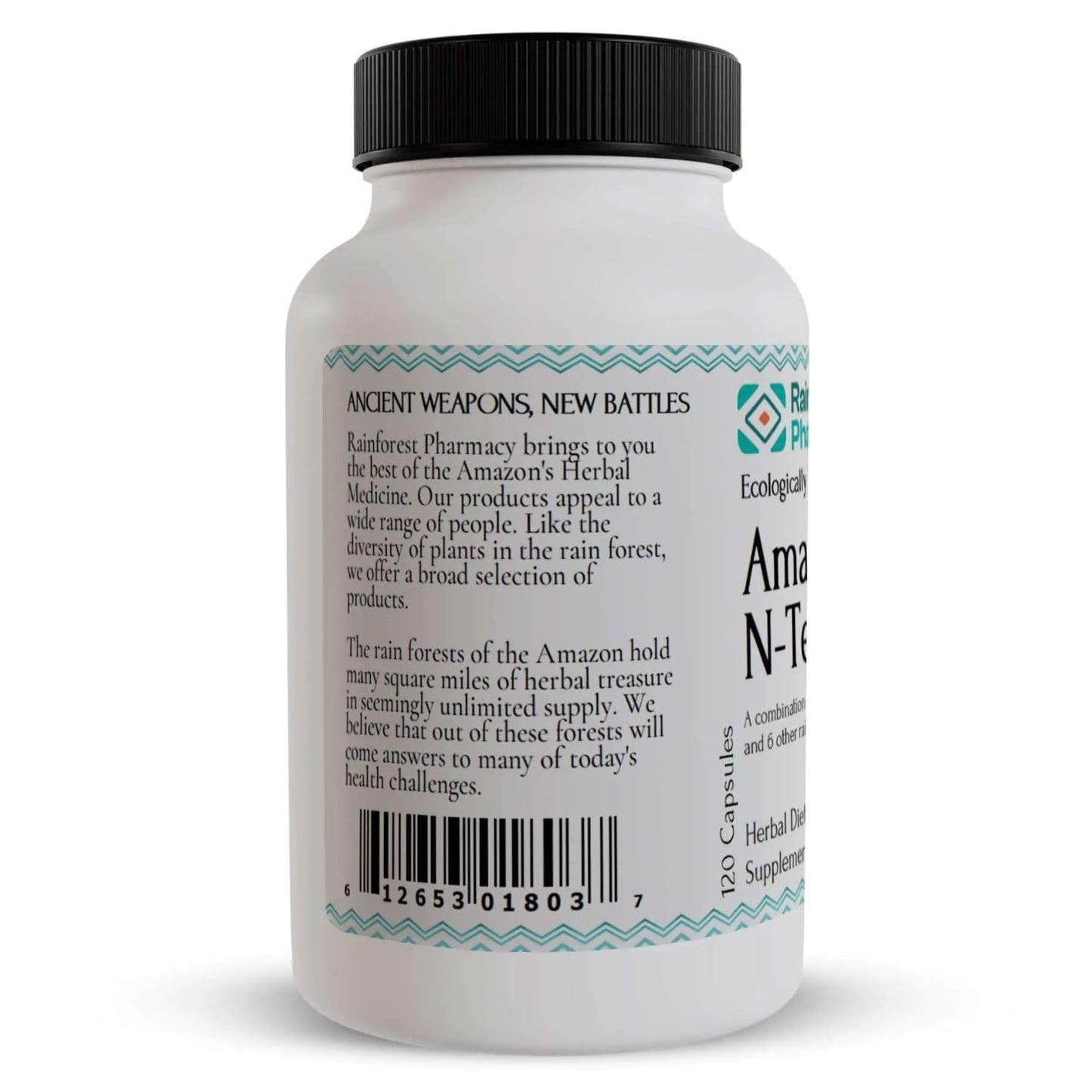 Rainforest Pharmacy N-Tense (2) Wildcrafted Amazon Rainforest Herbal Supplement to Support Cellular Health 500mg | 120 Vegetable Capsules with Mullaca, Anamu, Cat’s Claw, Suma Rainforest Pharmacy