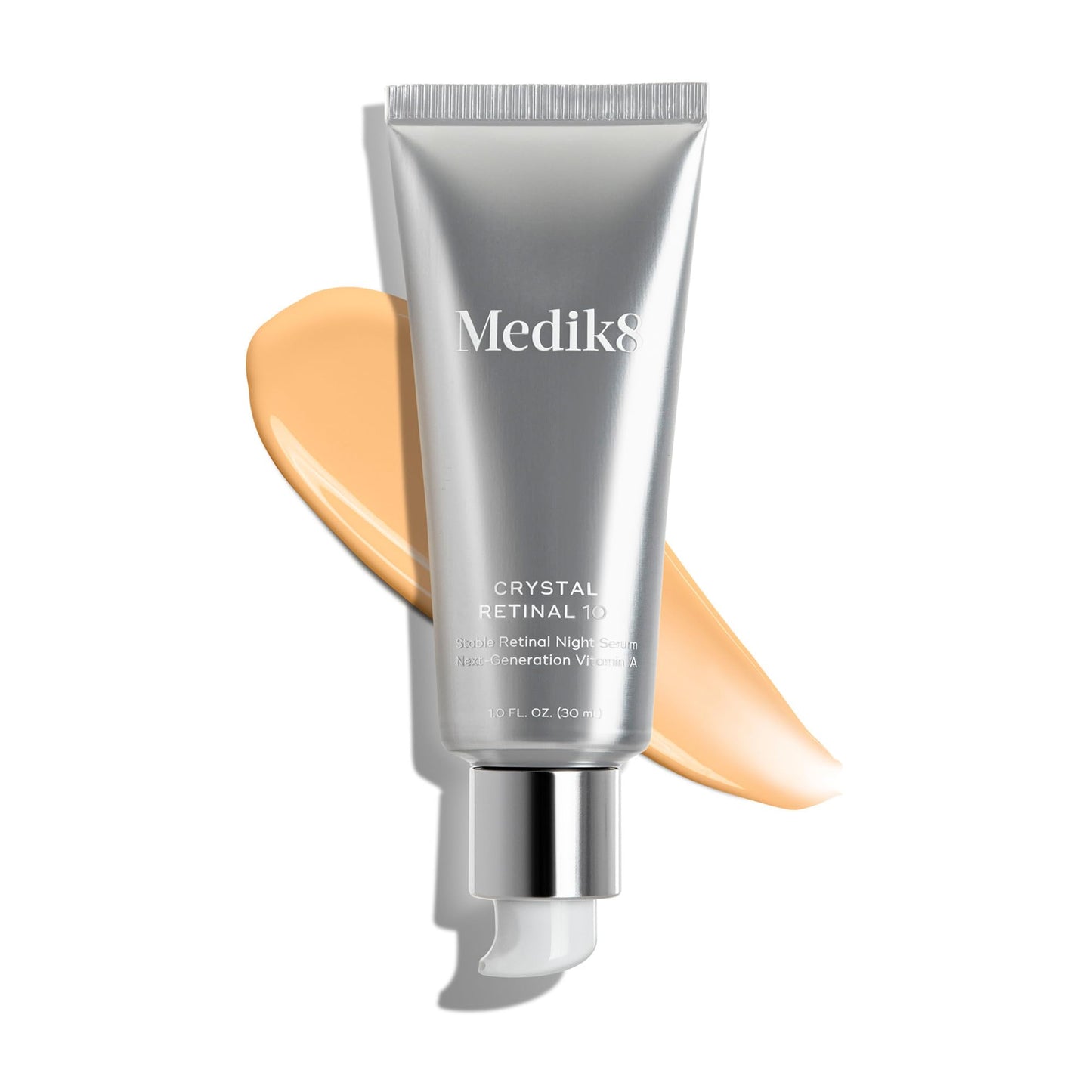Medik8 Crystal Retinal 10 - Firming, Advanced Skin Retinaldehyde Face Serum - Night Serum with Hyaluronic Acid and Vitamin E - Gluten Free - 1 oz Medik8